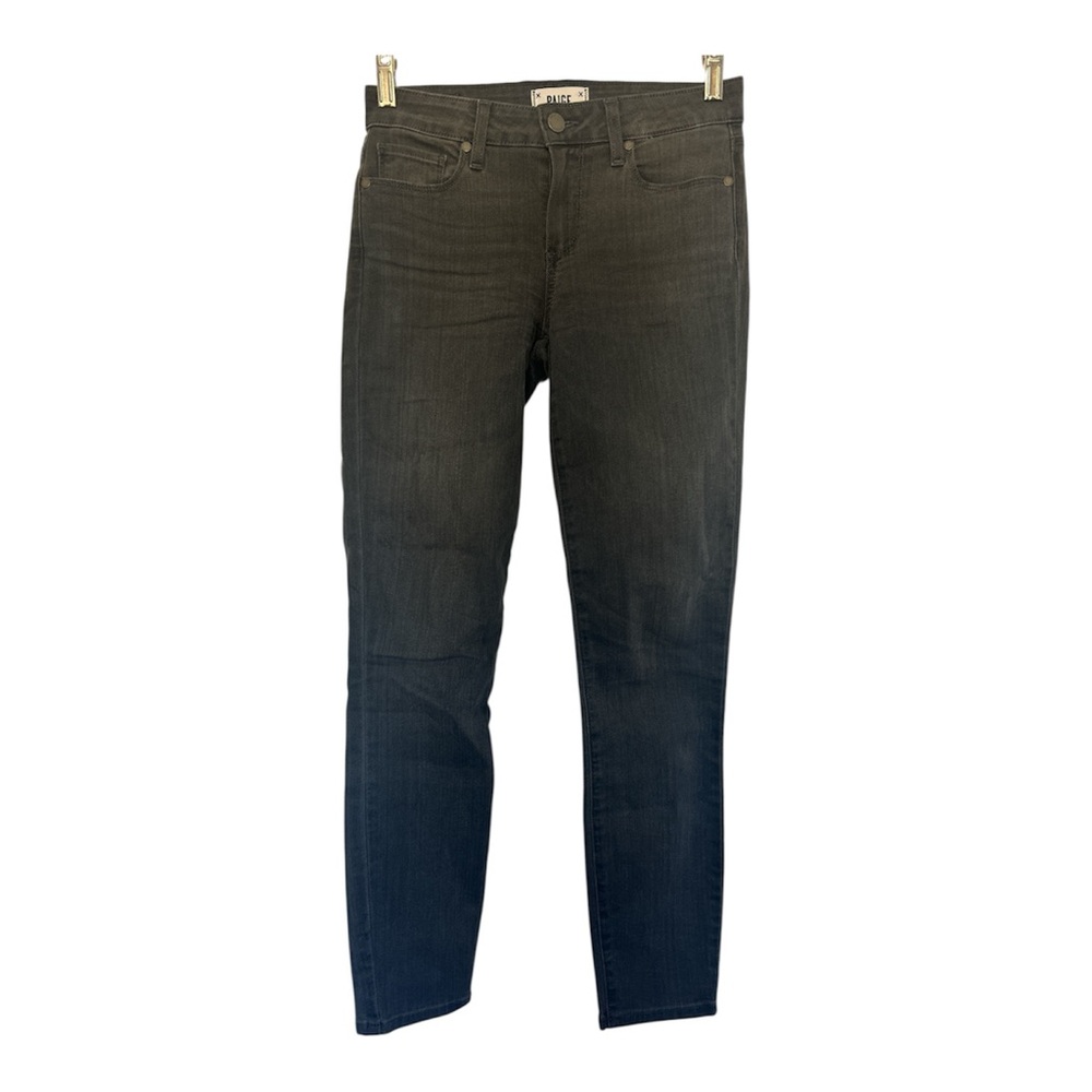 PAIGE Verdugo Ankle Gray Skinny Jeans